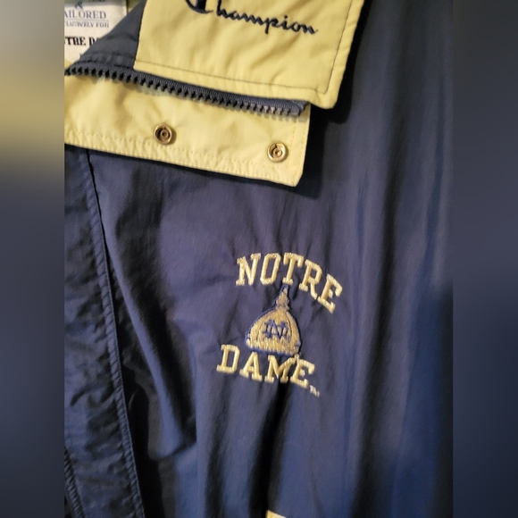 Vintage Champion Notre Dame Jacket- Size Large - Picture 4 of 7